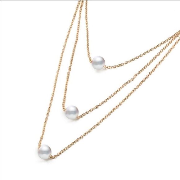 Multilayer Pearl Necklace Chic Versatile - Picture 4 of 10